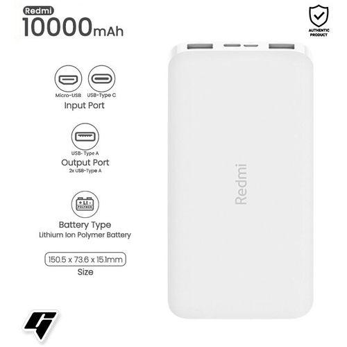 Redmi 10000mAh Power Bank - White