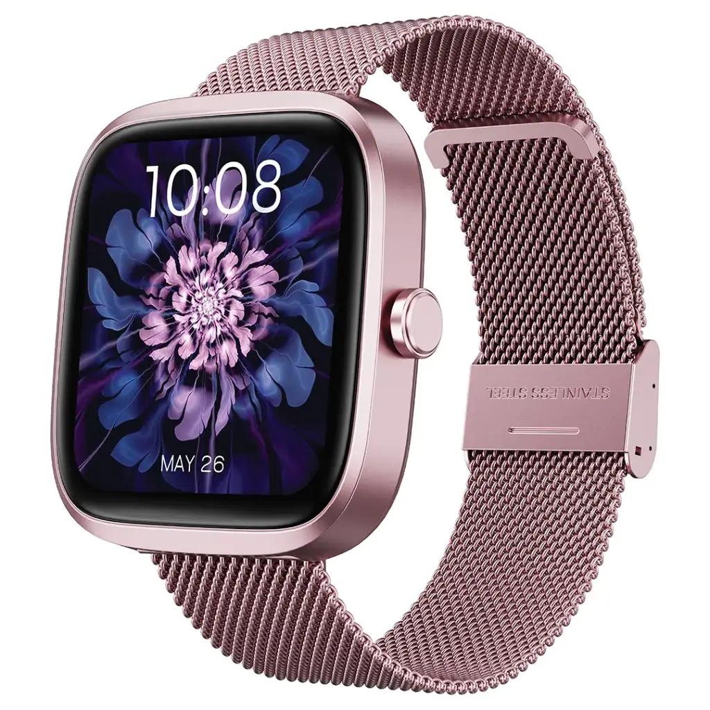 Porodo SKWER Smartwatch 1.72 Inch HD Display / Smart Connectivity / Smart Watch 230mAh Battery / Voice Assistant Support / Heart Rate / Bluetooth Calling / Camera Shutter / Sleep & Stress Management -