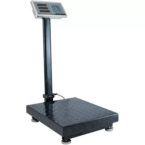 100kg Electronic Rechargeable Digital Platform Weighing Scale - Black