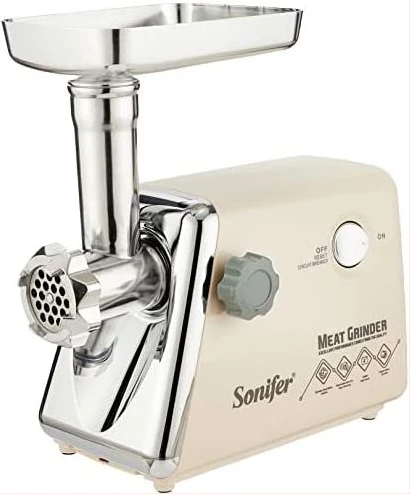 Sonifer Automatic Mincer Electric Meat Grinder Machine- Cream.