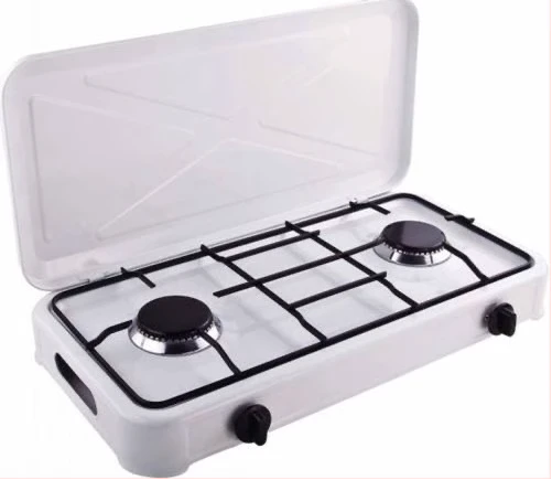 Starlux 2 Burner Gas Cooking Stove - White