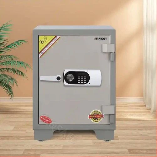 63KGS Internal Size-420H X 380W X 250Dmm Fireproof Safe Box – Anti-Burglar Safe With An Adjustable Shelf, Digital Keypad And Dual Locks Besides An Internal Lockable Drawer- Multicol