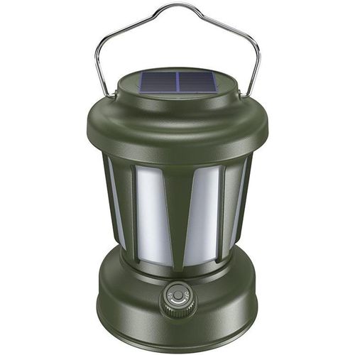 Multifunctional LED Camping Lantern with Handle Camping Flashlight Portable Outdoor Tent Lamp Patio Hanging Solar Light with 3 Light Modes Type-C Charging Flashlight for Outdoor Work, Camping, Hiking