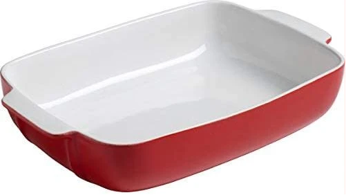 Pyrex Rectangle Ceramic Oven Serving Baking Dish 30 X 22Cm- Red