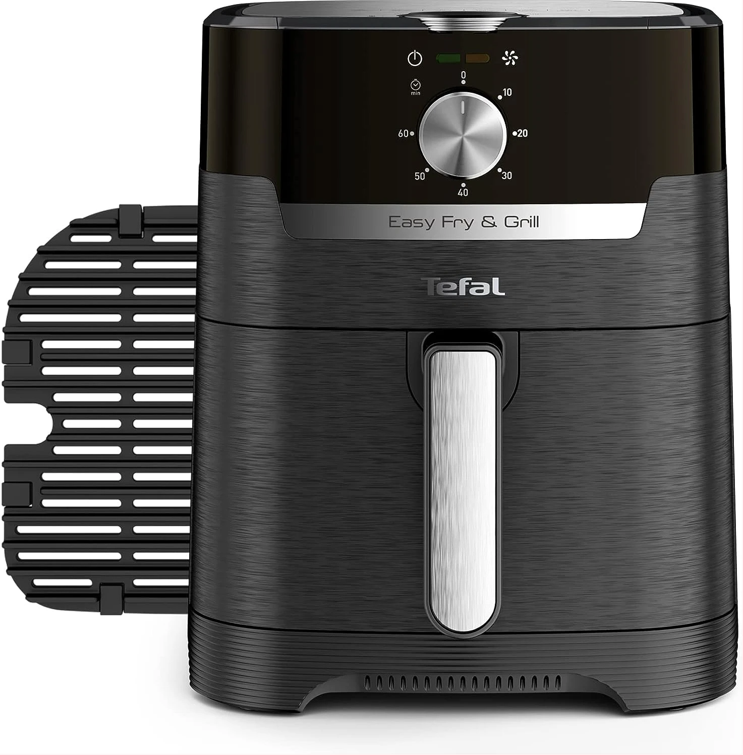 Tefal 4.2 Litre Easy Fry Classic 2-in-1 Air Fryer and Grill; 8 Programs, EY501827, 1400 W - Black
