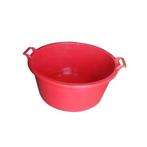 Round Plastic Wash Basin, 40L - Red