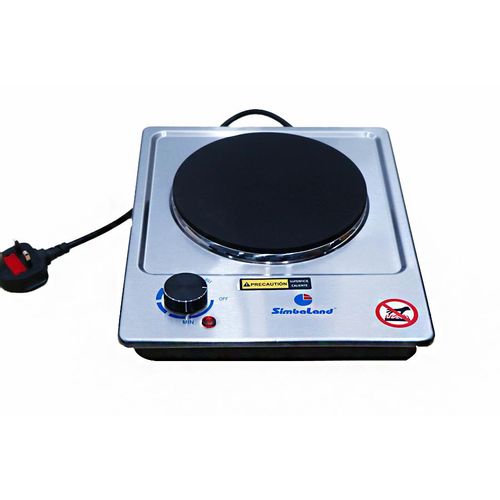 Simbaland Electric Single Hotplate - Grey(1 YR WRTY)