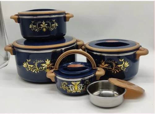 4 Pieces Insulated Hot Pot Dishes Food Warmer Container - Multi-colour