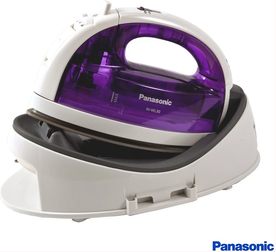 Panasonic Cordless Steam Iron, 1550W, NI-WL30VTH, White/Purple,, 1 Yr Warranty