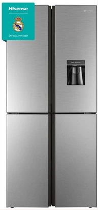 Hisense 610L Fridge RQ610N4AC1; Side-By-Side Frost Free Refrigerator With Water Dispenser - Silver (3YRs WRTY)