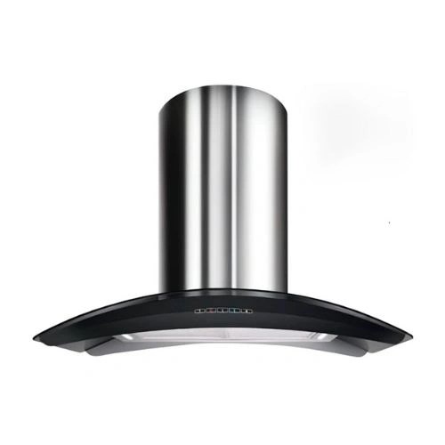 Newmatic 90cm Island Chimney Hood H97.9S, Touchscreen Control Panel, Kitchen Extractor Fan - Silver