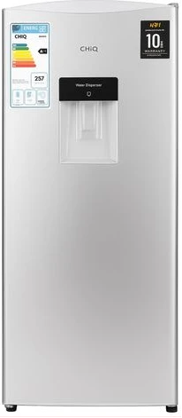 CHiQ 230-Litre Fridge CSR230; Single Door Defrost Refrigerator - Silver (3YRs WRTY)