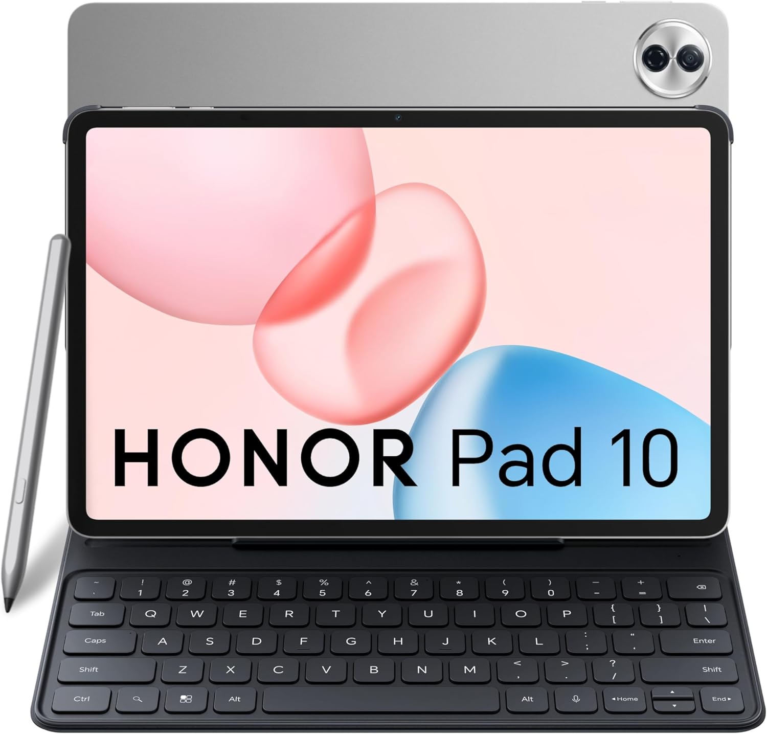 HONOR Pad 10 12.1 Inch Wi-Fi Tablet 8GB RAM 128GB ROM Gray Bundle with Free Keyboard Case & Honor Choice Pencil