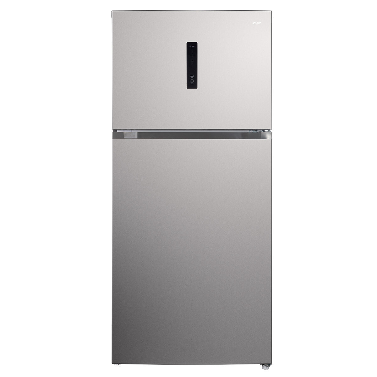 CHiQ 750L Fridge, Double Door Frost Free Top Mount Freezer Refrigerator, Digital Control Pnel, Can Holders - Silver