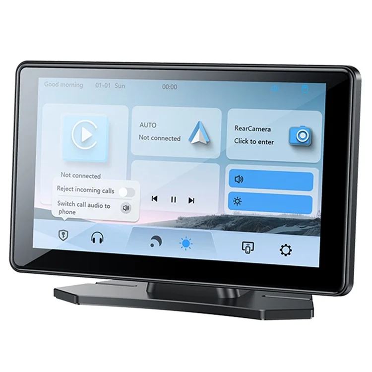 YESIDO KM17 7-inch Car Driving Recorder WiFi + Bluetooth Carplay Android Auto Multimedia Player for iPhone Android