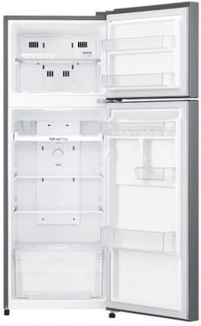 Hisense 392 - Litres Fridge RT392D4ASU, Top-Mounted Defrost Double Door Refrigerator - Silver
