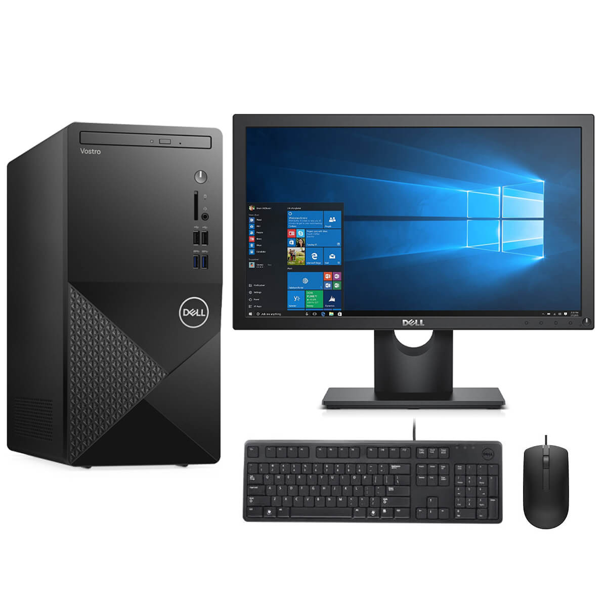 Dell Vostro 3888 Mini Tower Desktop Intel Core i3 RAM 8GB Storage 256GB SSD + 1TB HDD + 18.5″ Monitor