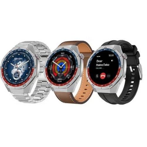 HeinoTeko RW-65 GT5 Pro AMOLED Display Smart watch With 3 Pair Strap Advanced Health and Fitness Companion and Wireless Charger For Men's -Multicolor
