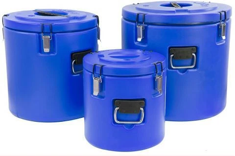 3 Piece Insulated Food Storage Cold & Hot Pots, Casseroles Dishes, (18L, 38L, 58L) Blue