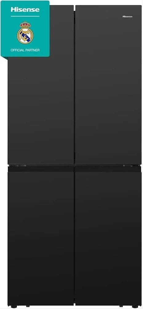 Hisense 610 - Litres Multi Door Frost Free Fridge - Black Glass Finish Refrigerator RQ610N4AB1 (3YRs WRTY)