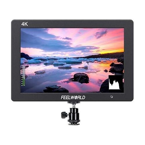 FEELWORLD T7 PLUS 7 Inch IPS 4K HDMI Camera Field Monitor with Waveform Video Assist Full HD 1920x1200 Solid Aluminum Housing 3D LUT DSLR Monitor with Peaking Focus Colors Aluminum Housing