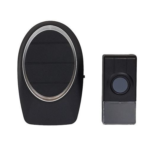 Wireless Door Bell With Remote Plug In Door Bell 1 Receiver 1 Push Button Cordless Waterproof Door Chime,