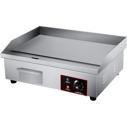 Electric Countertop Flat Top Griddle, Commercial Stainless Steel Griddle Grill, Hot Plate BBQ, Adjustable Temperature Control 50-300 Degrees Celicius, for Restaurant Kitchen