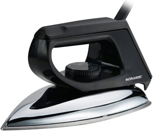 Sonashi Dry Iron With Aluminium Soleplate 1200W (Black) SDI-6010
