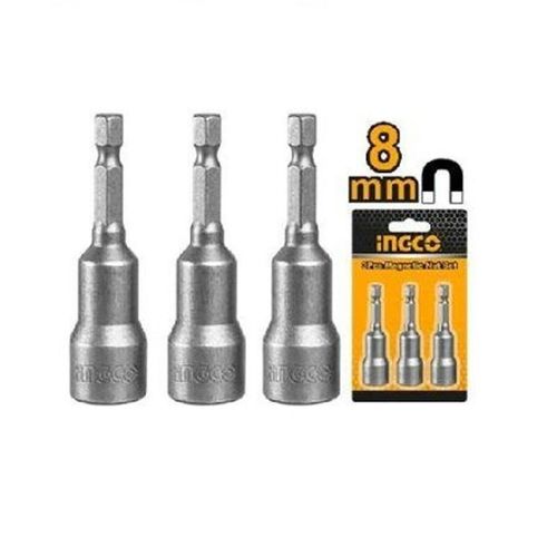 INGCO 3 Pcs 8mm Magnetic Nut Set AMN0831