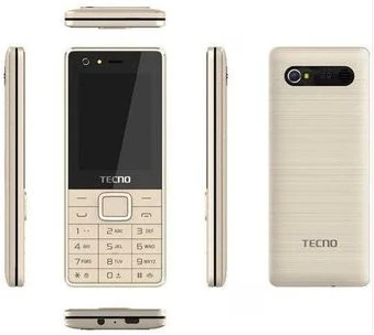 Tecno T466 Tripple SIM 2.4" 4MB RAM 4MB ROM 2500mAH - Gold