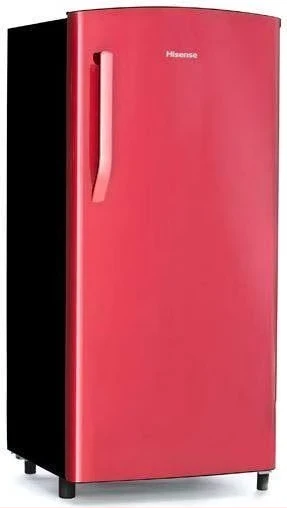 Hisense 195L Single Door Fridge - Black/Red
