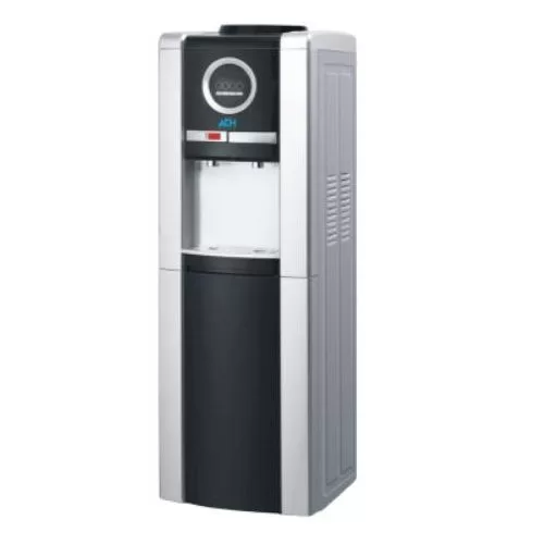 ADH Water Dispenser (Hot And Room Temperature) - AWD11, With Storage Cabinet - Silver Black