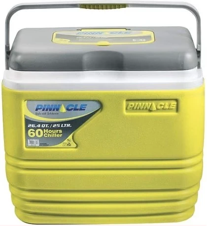 Pinnacle Insulated Water Cooler Ice Chiller Box 25L,Lemon Green