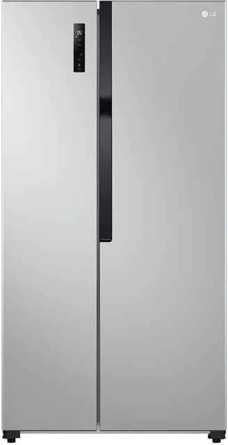 LG 519-Litres Fridge GCFB507PQAM; 519(L), Side by Side Refrigerator, Smart Inverter Compressor, Multi Air Flow, Total No Frost - Silver