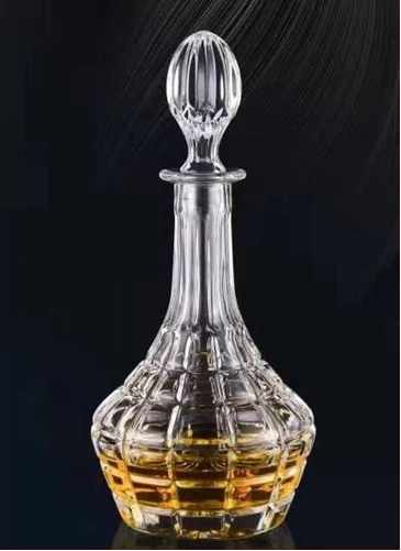 Crystal Wine Bottle Glass Whisky Decanter - Clear