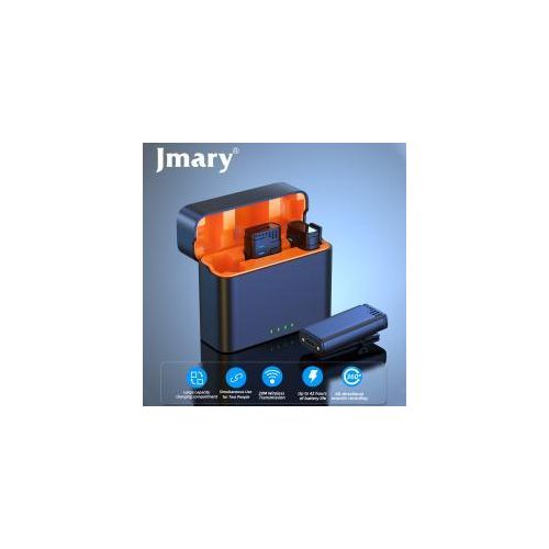 Jmary MW16 3in1 Plug Play Lapel Lavalier Mic 2.4G Wireless Microphone for Mobile Camera for Video Recording, Interview, Vlogging