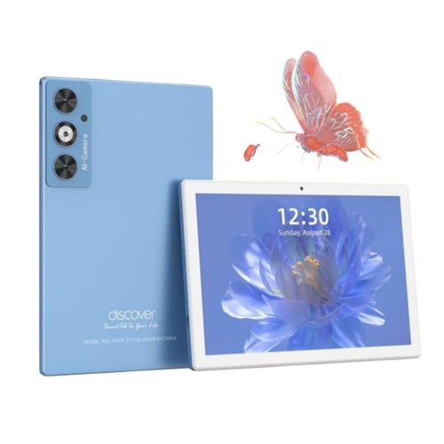 Discover Note 21 Plus 10 Inch IPS 8GB 512GB Android 10 Tablet PC 10000 mAh Battery 5G Dual Sim With Dual Camera- Multicolor.