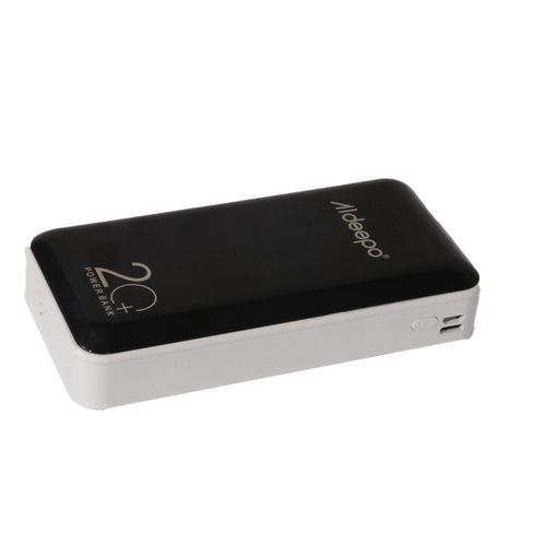 Aldeepo 20,000mAh Digital Display Multi-Cable Fast Charge Power Bank - Black,White