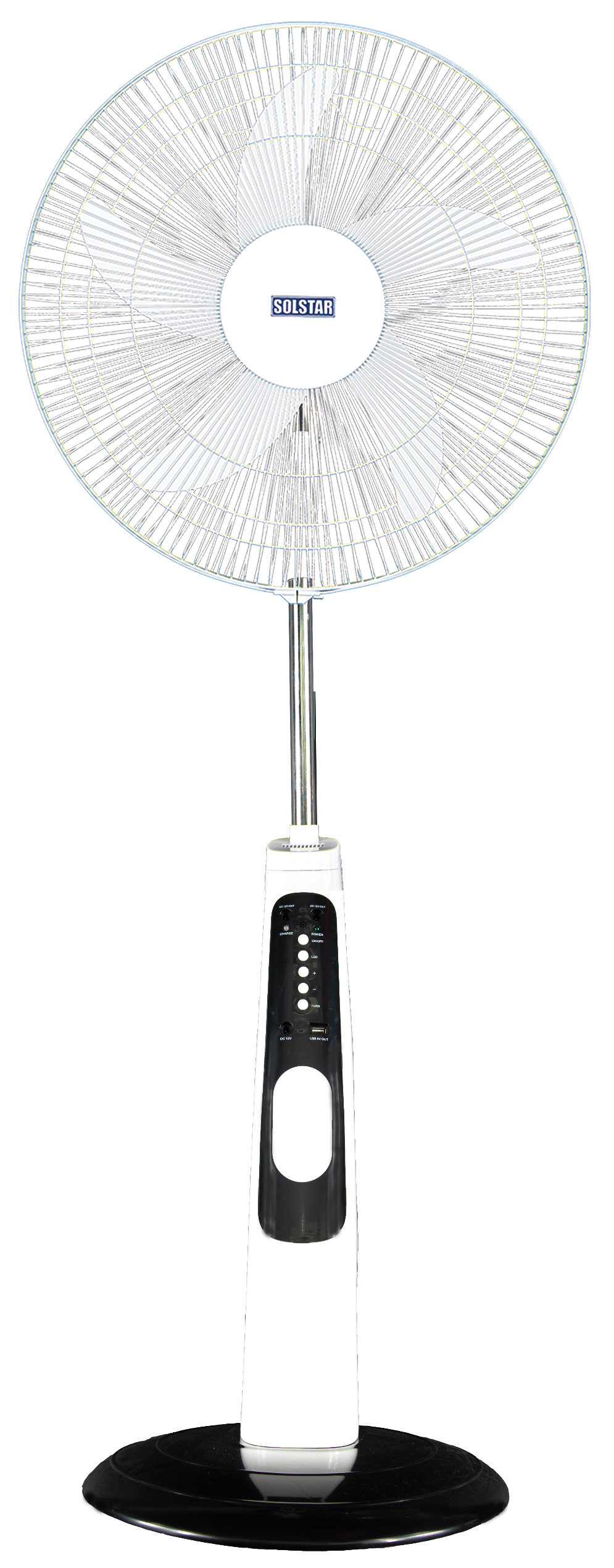 Solstar 18'' RFS3008UWHSS Stand Fan Rechargeable - White