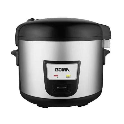 Boma 12 Litre Stainless Stee Rice Cooker Pot With Steamer Pan- Silver