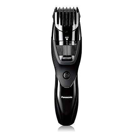 Panasonic Cordless Men's Beard Trimmer ER-GB42K, With Precision Dial, Adjustable 19 Length Setting, Rechargeable Battery, Washable (Black)