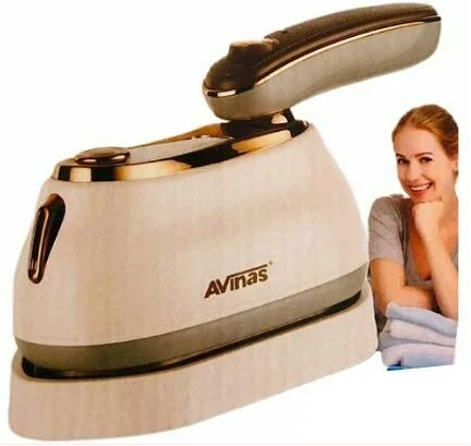 AVINAS 2-in-1 Mini Travel Steam Iron and Fabric Steamer -Cream