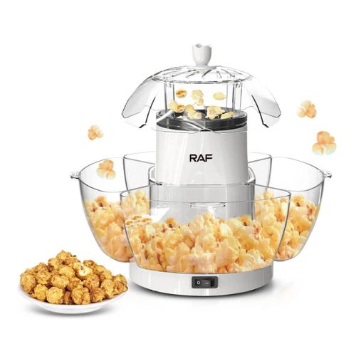 RAF Automatic Quick-Heat Electric Popcorn Maker Healthy Hot Air Circulation Oil Free Corn Popper Maker