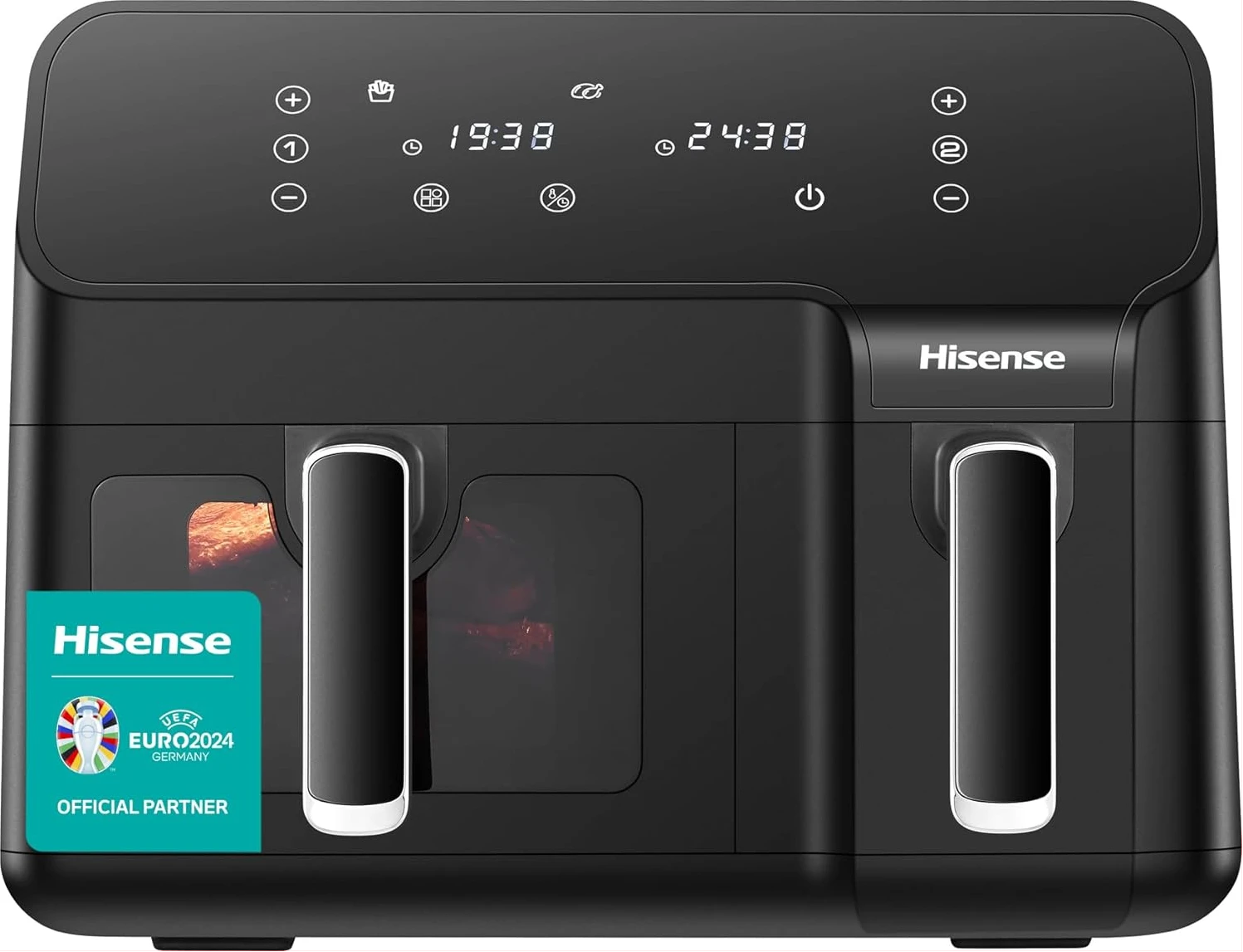 Hisense 8.8-Litre Air Fryer H09AFBK2S5; 2700W, LED Display, Overheat Protection, Touch Control Panel, Auto Shutoff - Black