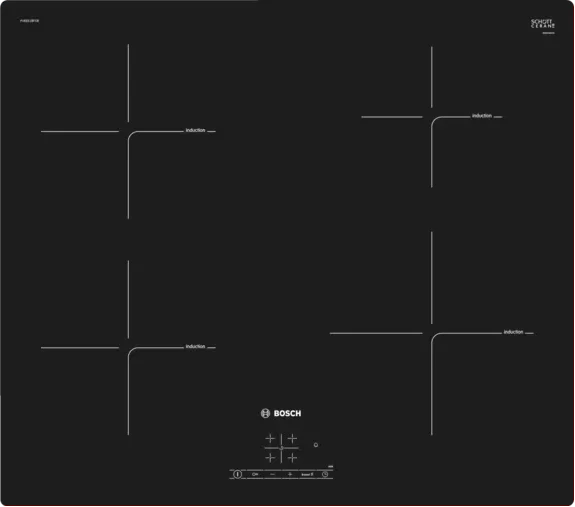 Bosch Serie 4 Frameless Four Zone Induction Hob 60 cm PUE611BF1B - Black