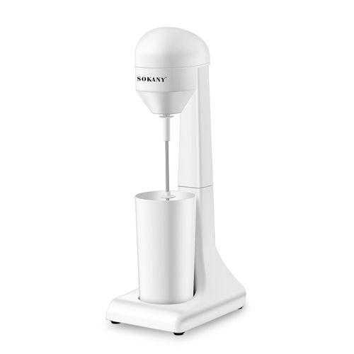 Sokany Commercial Milkshake Maker Machine ABS Drink Mixer Milkshake Machine Tea Shop Special Mixer Milk Foam Tea Snowstorm Machine (Single Spindle with 450ml 1 Cup- White
