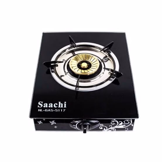 Saachi NL-GAS- 5117 Single Burner Gas Stove - Black