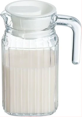 Luminarc 0.5 Litre Glass Juice Water Fridge Jug-Colorless