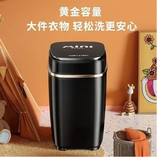 Portable Washing Machine, Compact Mini Washer 8lbs Capacity, Semi-Automatic Single-tub Laundry Machines with Gravity Drain for Apartments RVs and Dorms(Without spin basket)- Multicolor