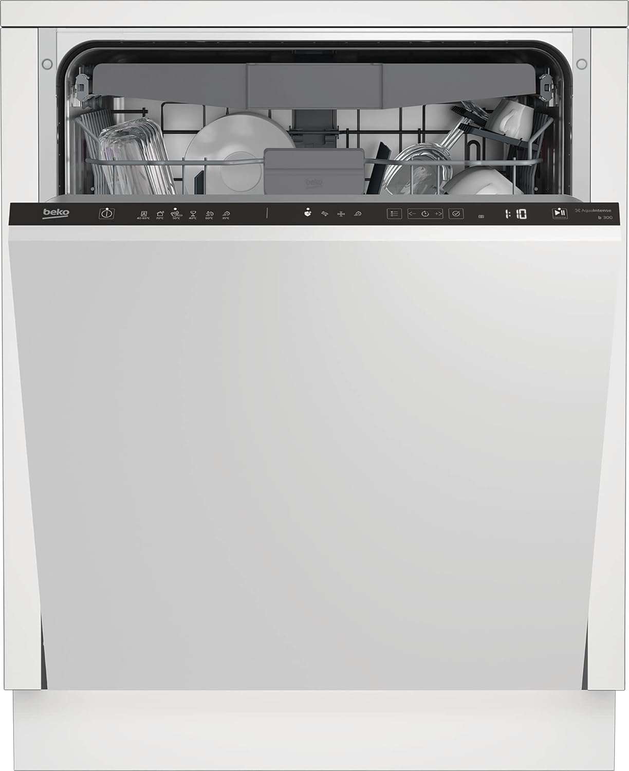 Beko 15 Place Setting Built-In Dishwasher, BDIN36520Q, 10 Year Compressor Warranty, 9.5 Water Consumption, Aqua intense, Fully Integrated Dishwasher